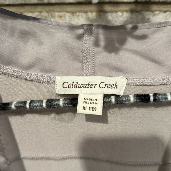 Coldwater Creek open front neutral cardigan 100% rayon XL - Picture 2 of 7